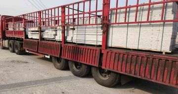 常德 白麻荔枝面外墙干挂，工厂装车日常