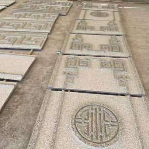 常德 白麻花岗岩外墙立面雕刻板