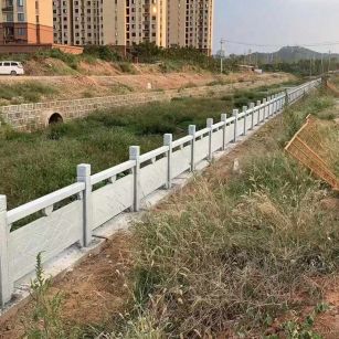 常德 白麻河道栏杆效果展示图
