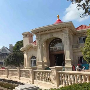 常德 黄金麻花岗岩欧式别墅