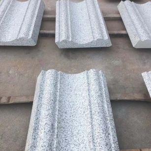 常德 白麻花岗岩光面别墅线条