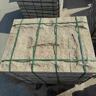 常德 黄金麻花岗岩石材自然面蘑菇石成品