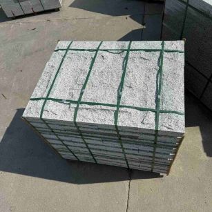 常德 白麻花岗岩石材自然面蘑菇石成品