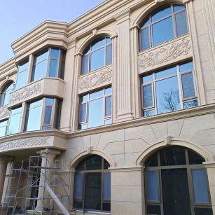 常德 黄金麻花岗岩别墅外墙干挂