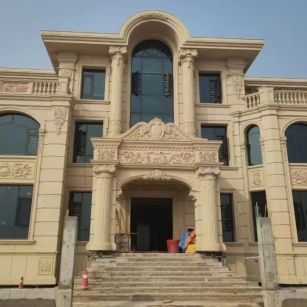 常德 黄金麻花岗岩别墅外墙干挂