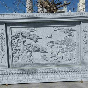 常德 芝麻白大型照壁，屏风，影壁