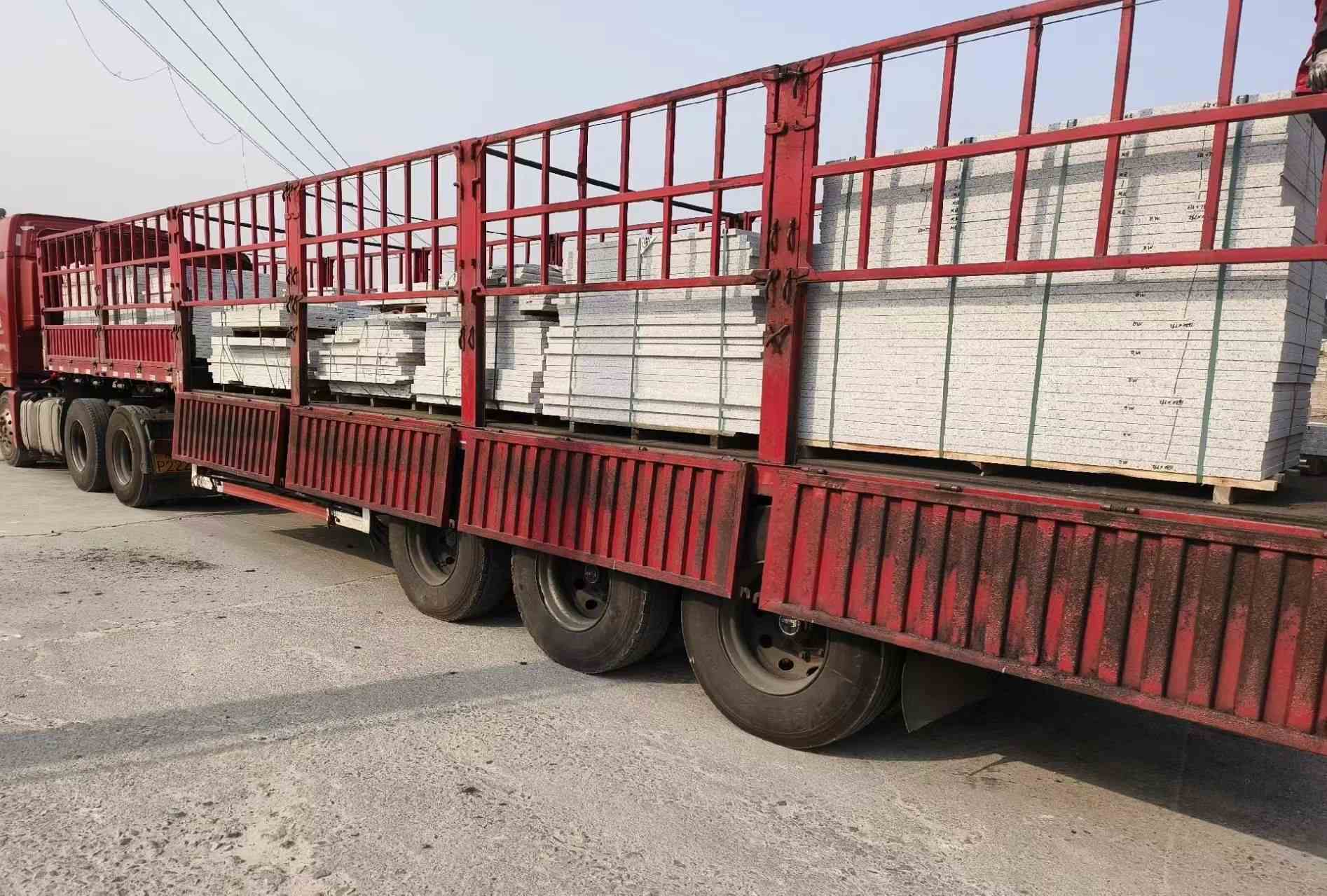 常德 白麻荔枝面外墙干挂，工厂装车日常