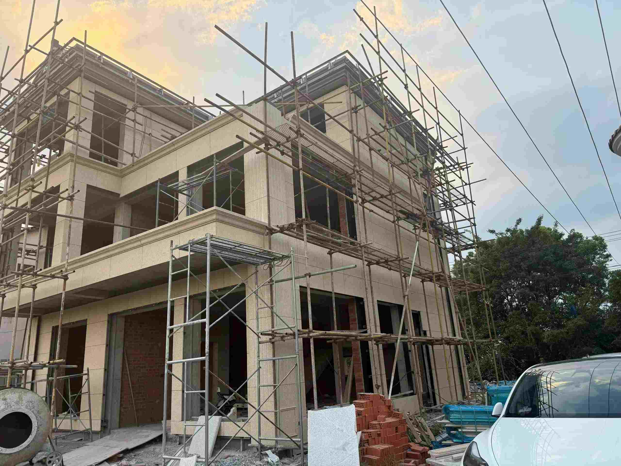 常德 黄金麻荔枝面花岗岩外墙干挂