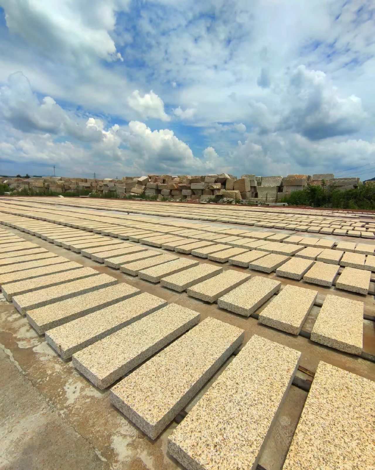 常德 黄金麻花岗岩荔枝面地铺石防护中