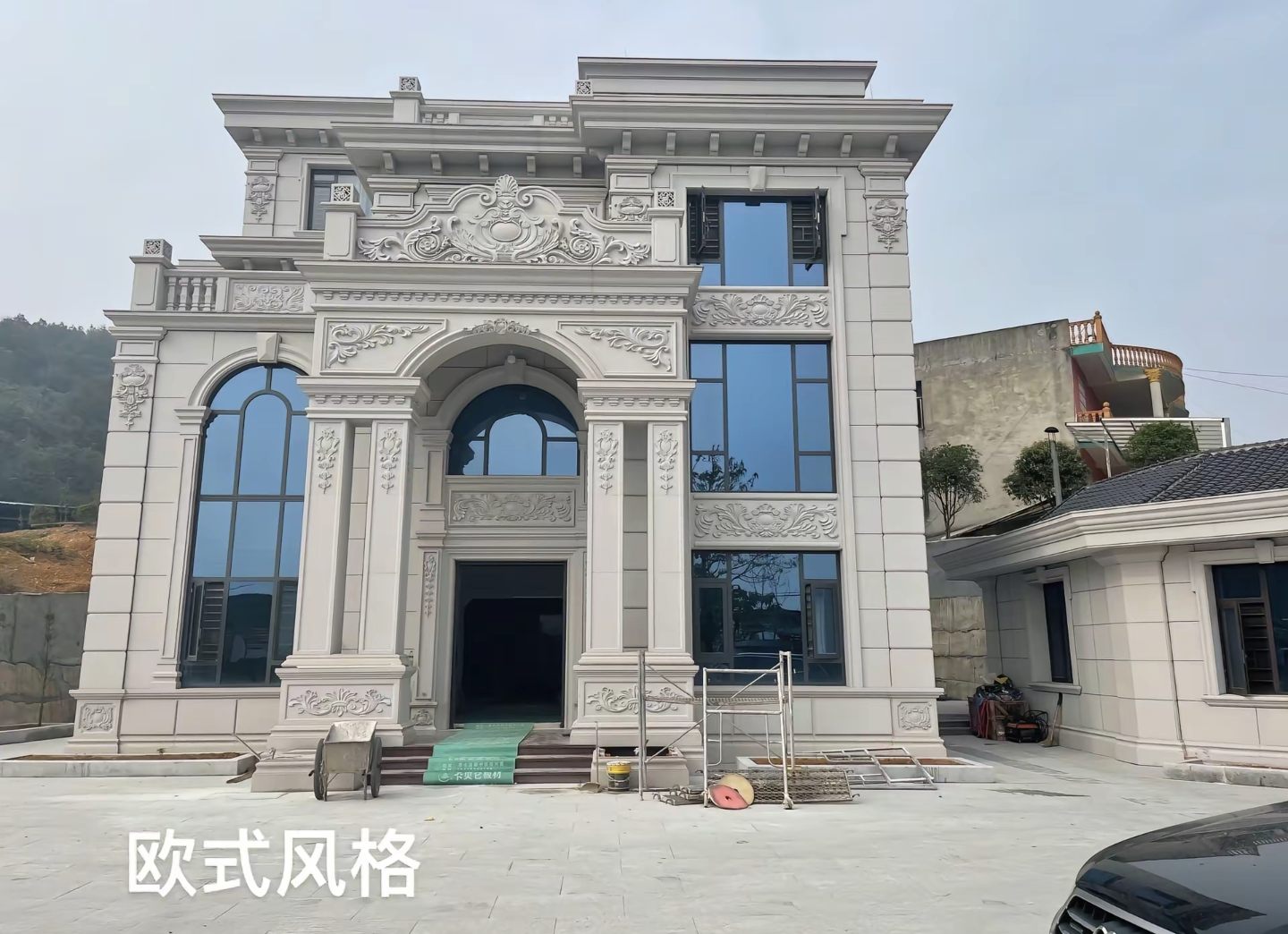 常德 白麻花岗岩别墅外墙干挂