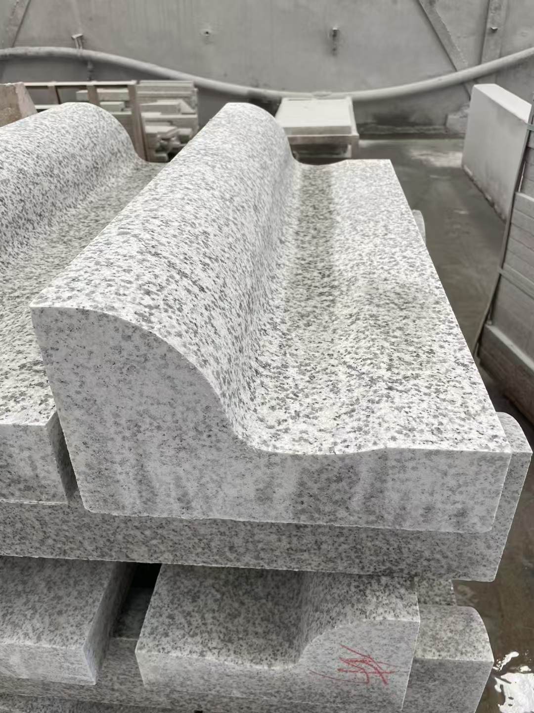 常德 白麻花岗岩S型路沿石，路侧石，马路牙子等